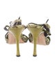 Manolo Blahnik Leather Animal Print T-Strap Pumps