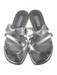 Manolo Blahnik Leather Slides