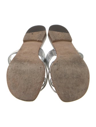 Manolo Blahnik Leather Slides