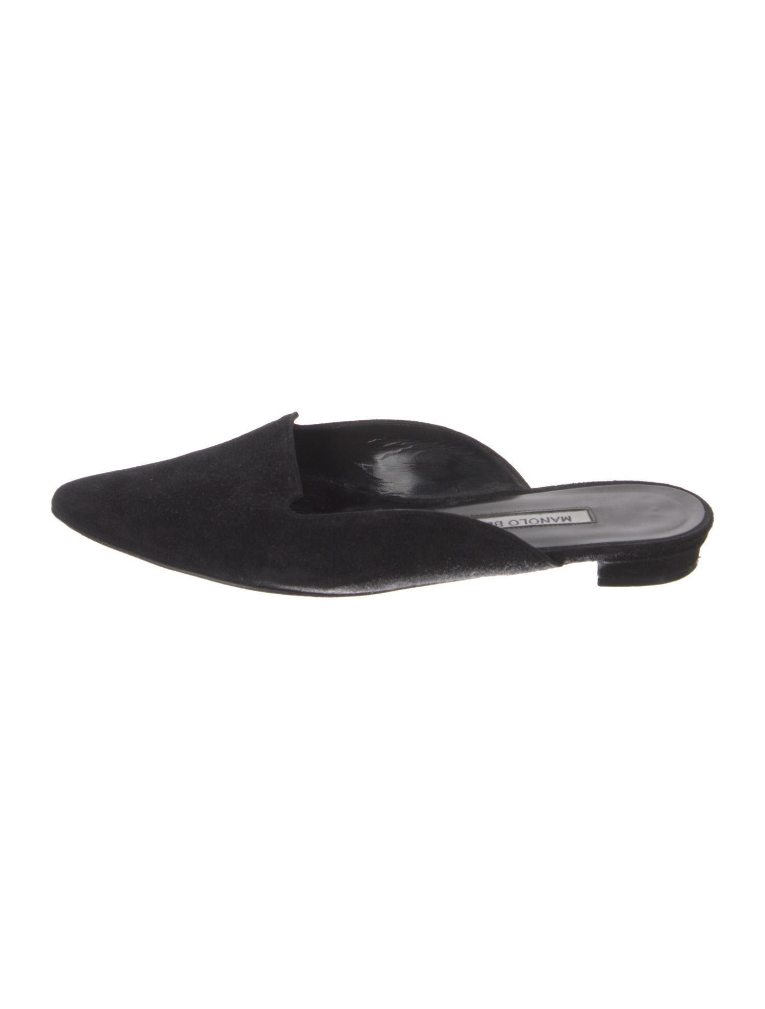 Manolo Blahnik Suede Mules