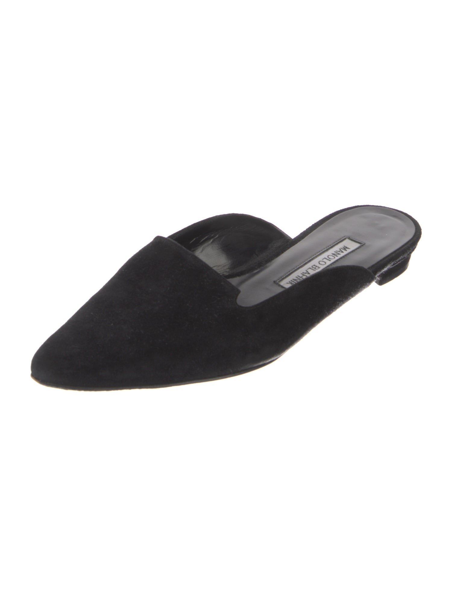Manolo Blahnik Suede Mules