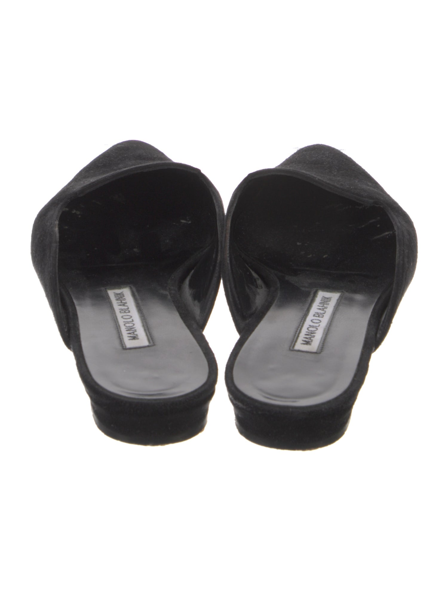 Manolo Blahnik Suede Mules