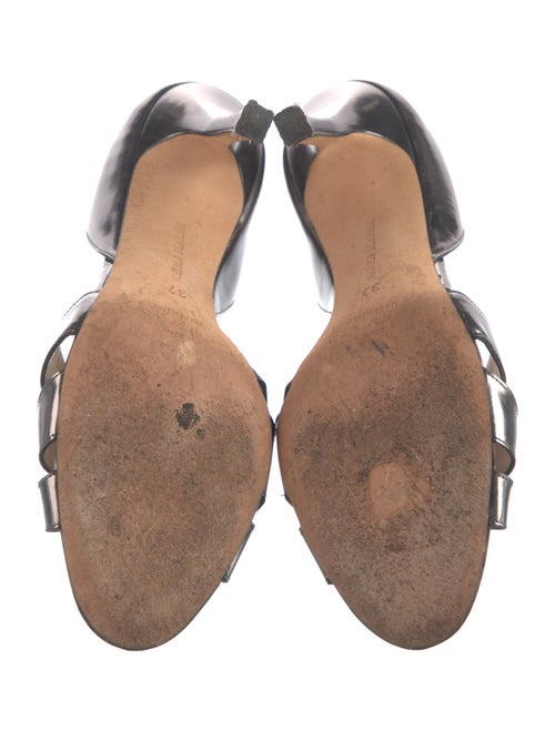 Manolo Blahnik Patent Leather Slingback Sandals