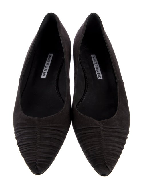Manolo Blahnik Suede Flats