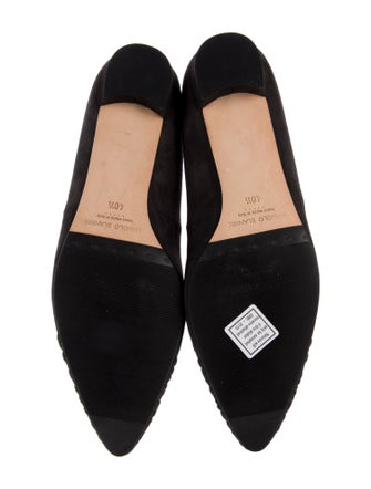Manolo Blahnik Suede Flats