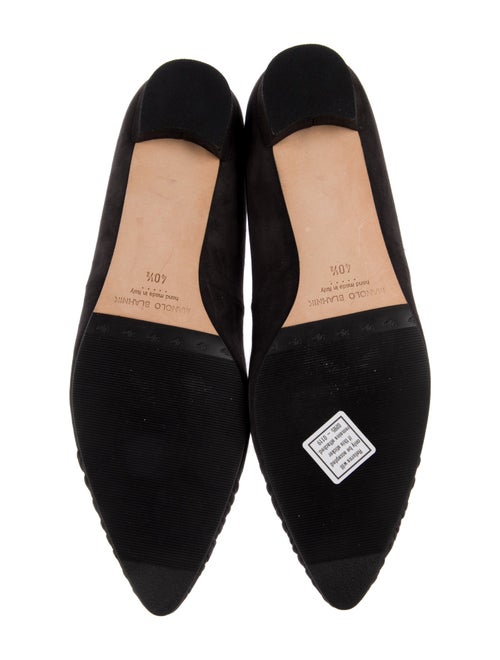 Manolo Blahnik Suede Flats