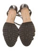 Manolo Blahnik Suede T-Strap Sandals