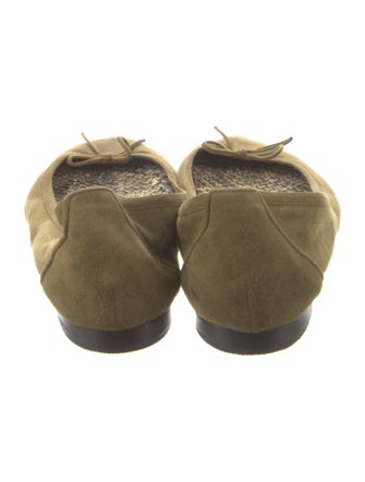 Manolo Blahnik Suede Flats