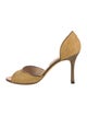 Manolo Blahnik Straw Sandals