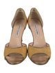 Manolo Blahnik Straw Sandals
