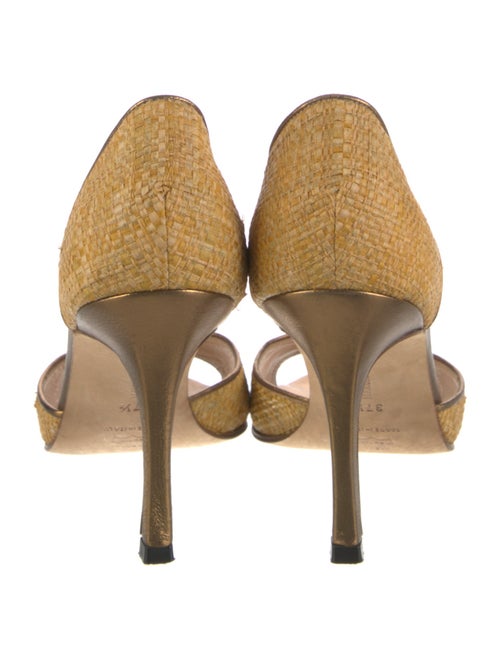 Manolo Blahnik Straw Sandals