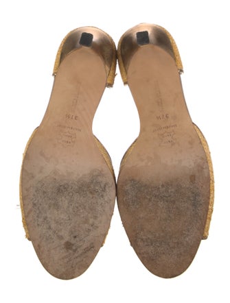 Manolo Blahnik Straw Sandals