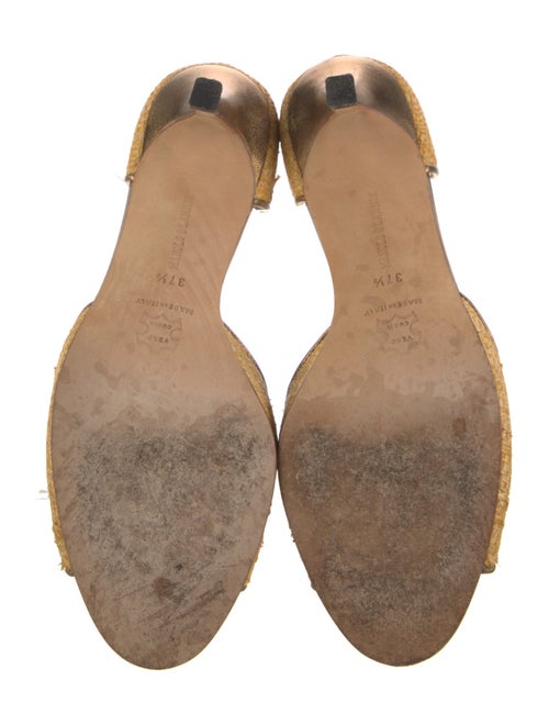 Manolo Blahnik Straw Sandals