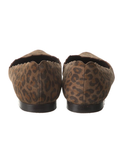Manolo Blahnik Suede Animal Print Flats