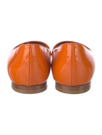 Manolo Blahnik Leather Ballet Flats