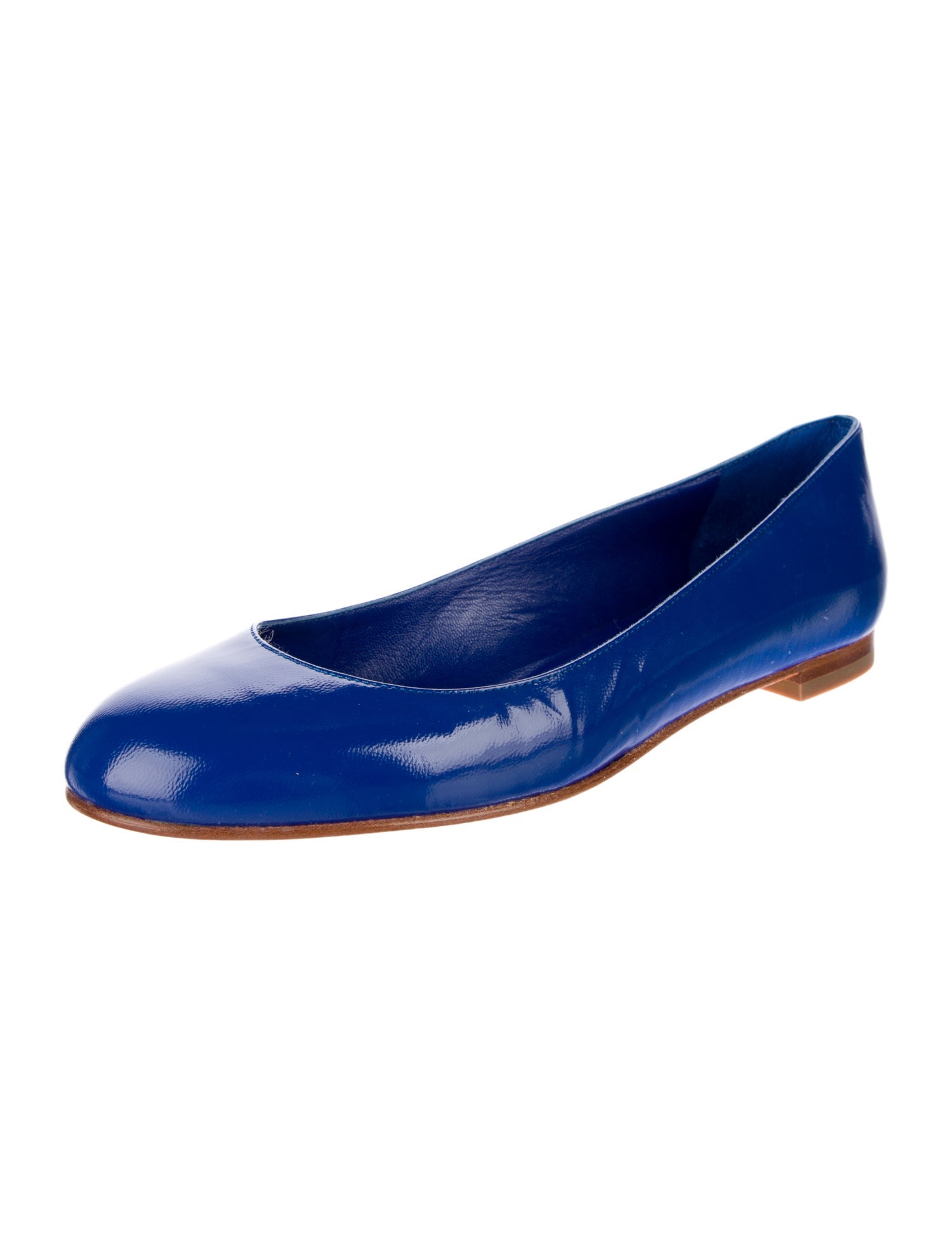 Manolo Blahnik Leather Ballet Flats