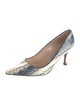 Manolo Blahnik Snakeskin Animal Print Pumps