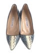 Manolo Blahnik Snakeskin Animal Print Pumps