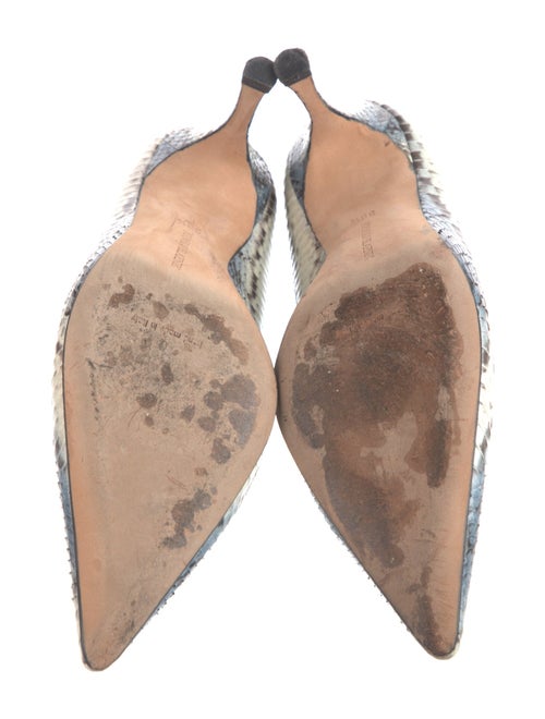 Manolo Blahnik Snakeskin Animal Print Pumps