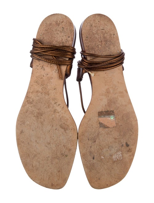 Manolo Blahnik Leather Gladiator Sandals