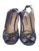 Manolo Blahnik Patent Leather Slingback Sandals