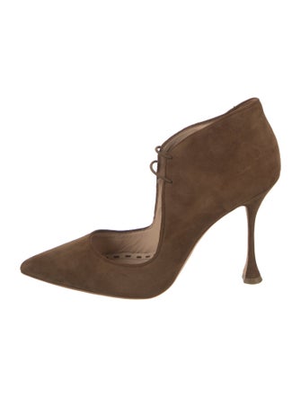 Manolo Blahnik Suede Pumps