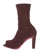 Manolo Blahnik Suede Sock Boots