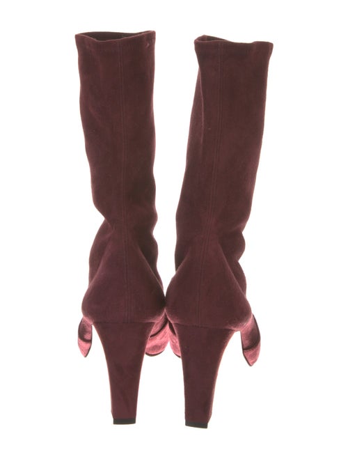 Manolo Blahnik Suede Sock Boots