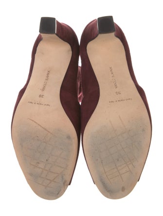 Manolo Blahnik Suede Sock Boots