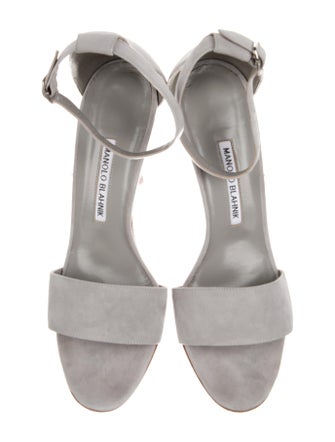 Manolo Blahnik Suede Sandals