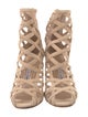 Manolo Blahnik Suede Lace-Up Boots