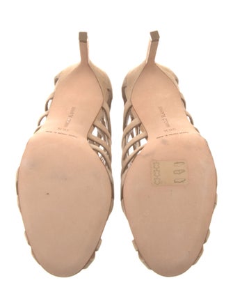 Manolo Blahnik Suede Lace-Up Boots