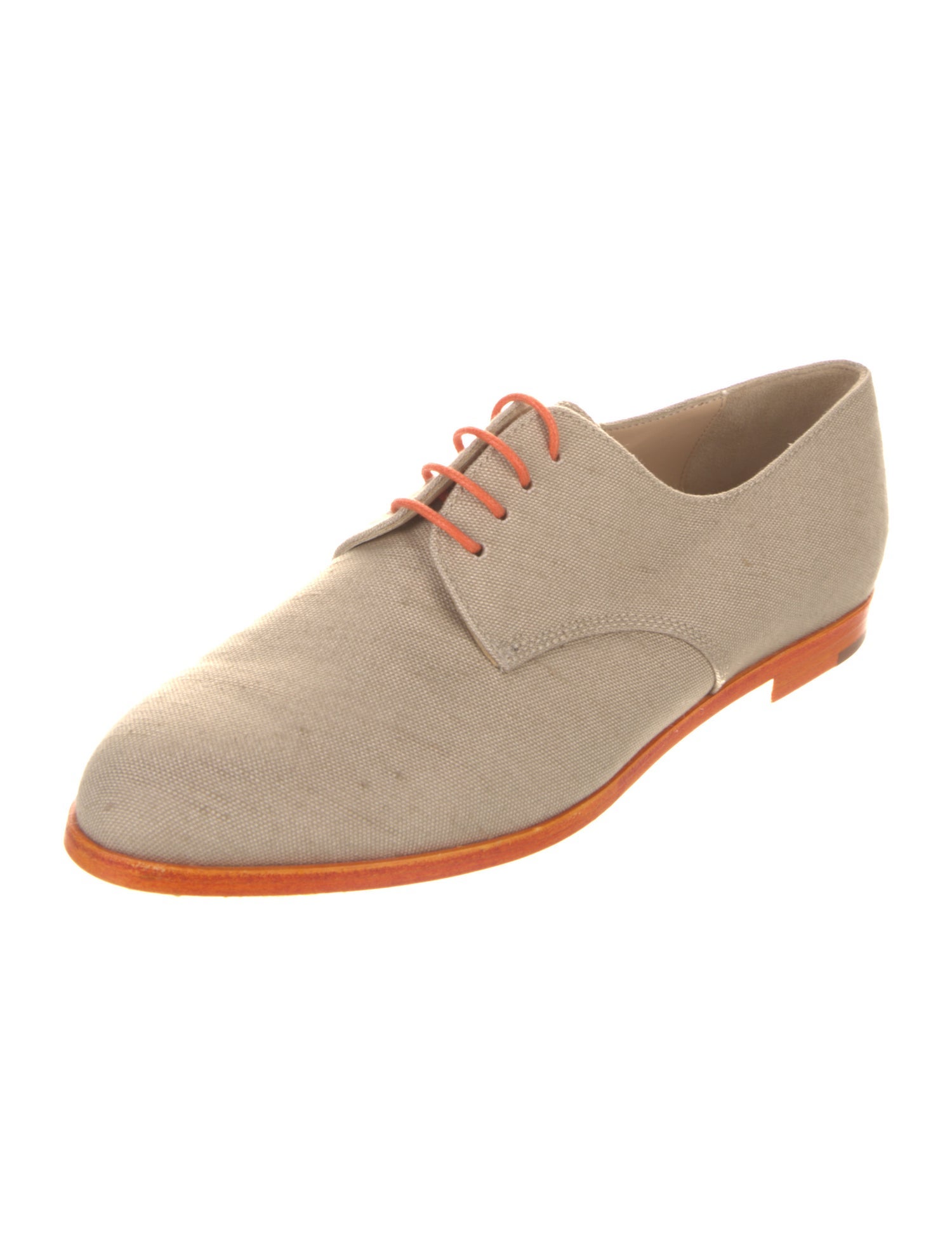 Manolo Blahnik Canvas Oxfords
