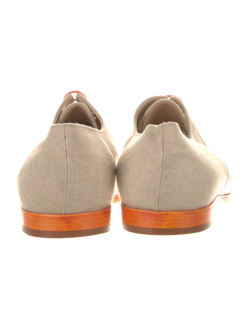 Manolo Blahnik Canvas Oxfords