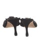 Manolo Blahnik Suede Beaded Accents Mules