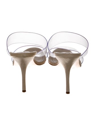 Manolo Blahnik PVC Slides