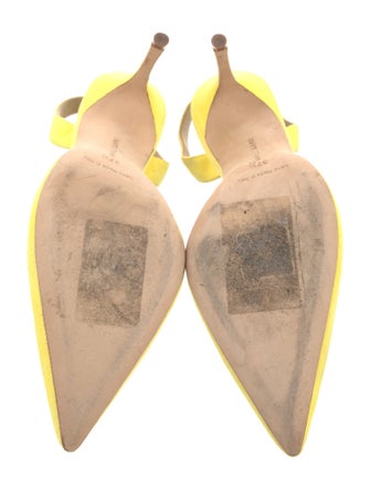 Manolo Blahnik Suede Slingback Pumps