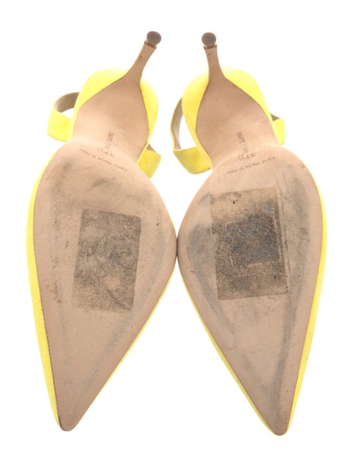 Manolo Blahnik Suede Slingback Pumps
