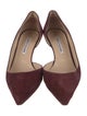 Manolo Blahnik Suede D'Orsay Pumps