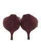 Manolo Blahnik Suede D'Orsay Pumps