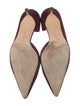 Manolo Blahnik Suede D'Orsay Pumps