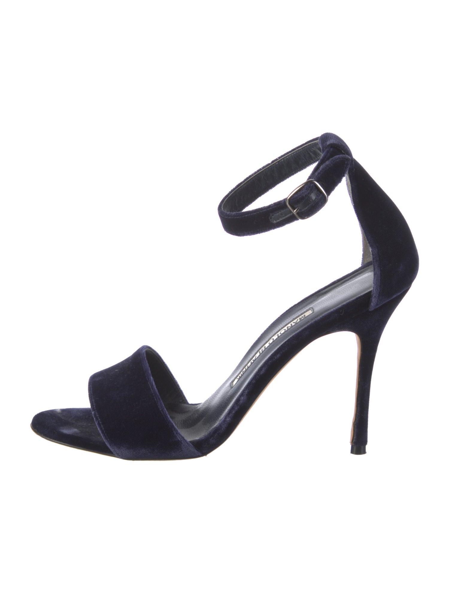 Manolo Blahnik Velvet Sandals
