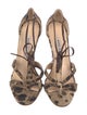 Manolo Blahnik Animal Print Sandals