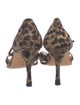 Manolo Blahnik Animal Print Sandals