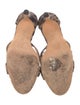 Manolo Blahnik Animal Print Sandals