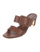 Manolo Blahnik Leather Slides