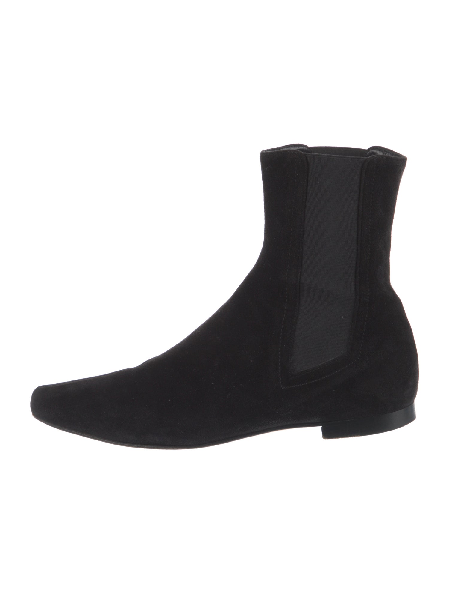 Manolo Blahnik Suede Chelsea Boots
