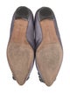 Manolo Blahnik Satin Crystal Embellishments Ballet Flats