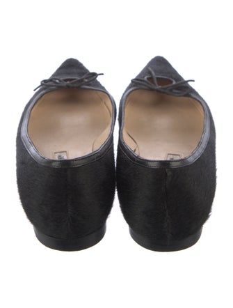 Manolo Blahnik Bow Accents Ballet Flats