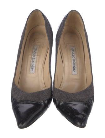 Manolo Blahnik Wool Pumps